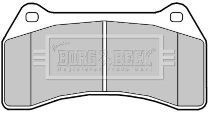 BORG & BECK Комплект тормозных колодок, дисковый тормоз BBP2357